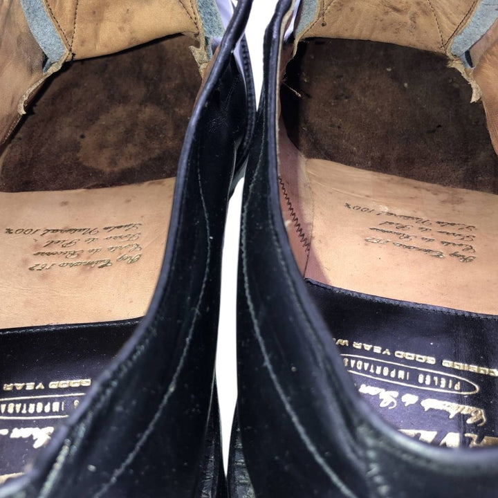 Bostonian Avante plain toe shoes Men's 27.5cm genuine leather black type Vintage Second Hand
