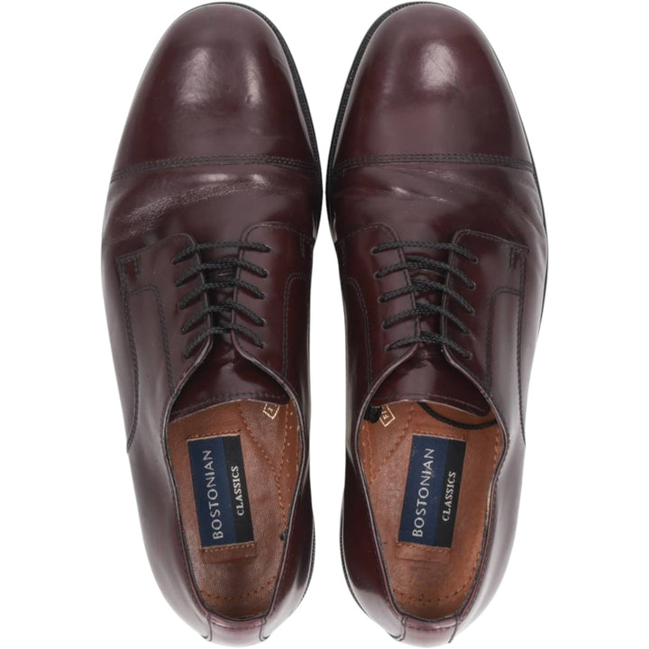 Bostonian Classics Straight Tip Shoes, Size 10M Men's 28.0cm genuine leather red type reddish brown Vintage Second Hand
