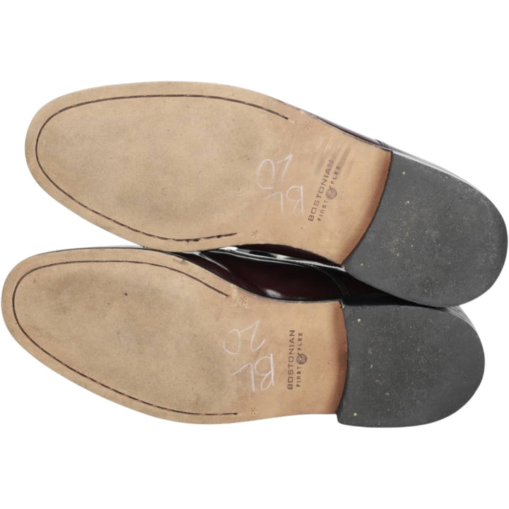Bostonian Classics Straight Tip Shoes, Size 10M Men's 28.0cm genuine leather red type reddish brown Vintage Second Hand