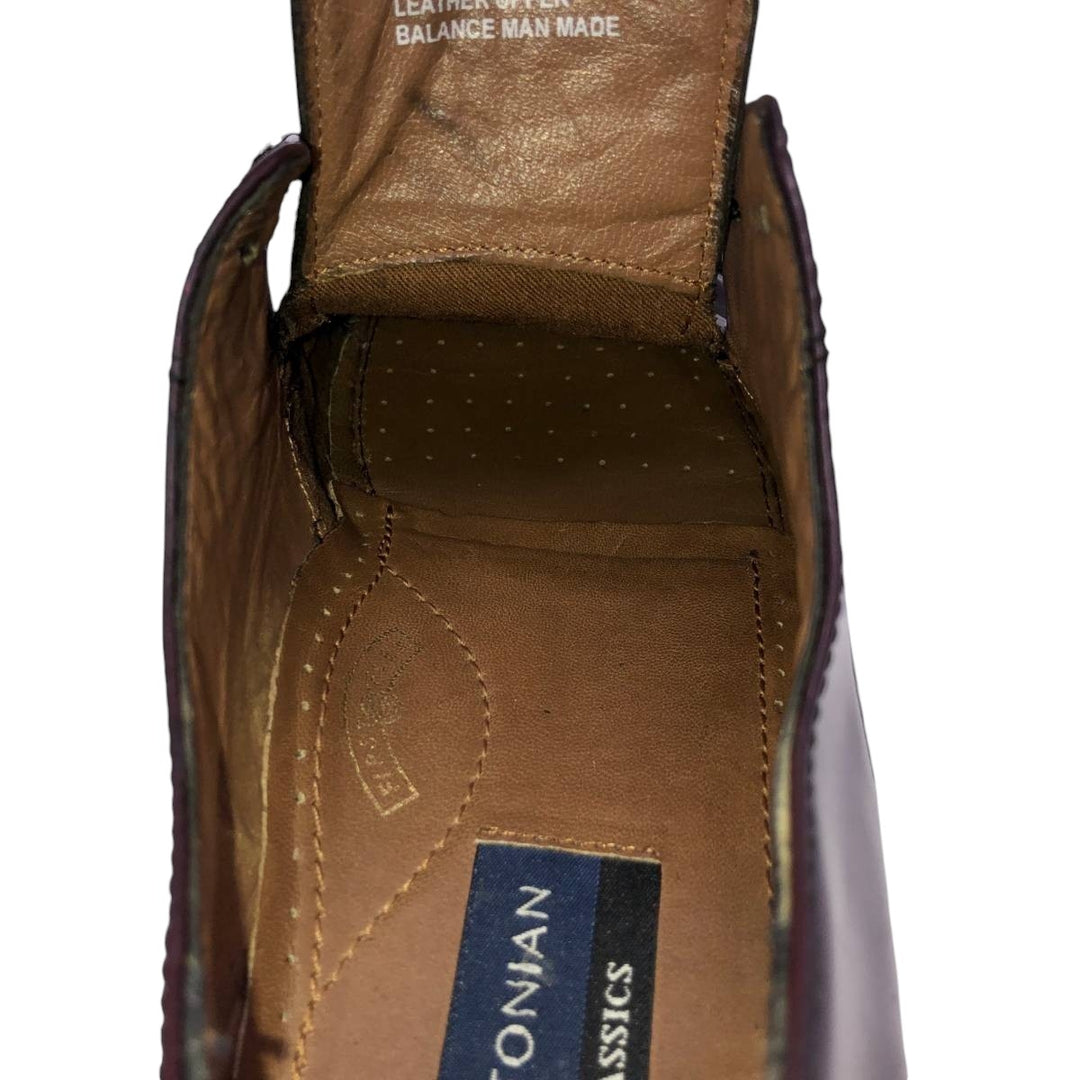 Bostonian Classics Straight Tip Shoes, Size 10M Men's 28.0cm genuine leather red type reddish brown Vintage Second Hand