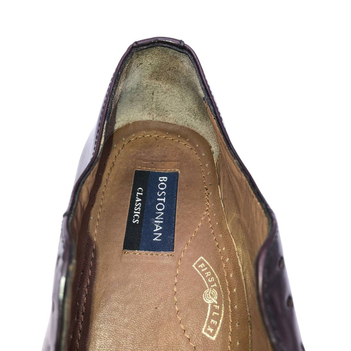 Bostonian Classics Straight Tip Shoes, Size 10M Men's 28.0cm genuine leather red type reddish brown Vintage Second Hand
