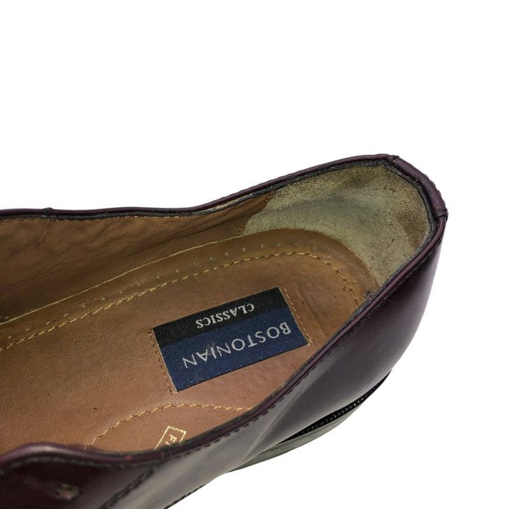 Bostonian Classics Straight Tip Shoes, Size 10M Men's 28.0cm genuine leather red type reddish brown Vintage Second Hand
