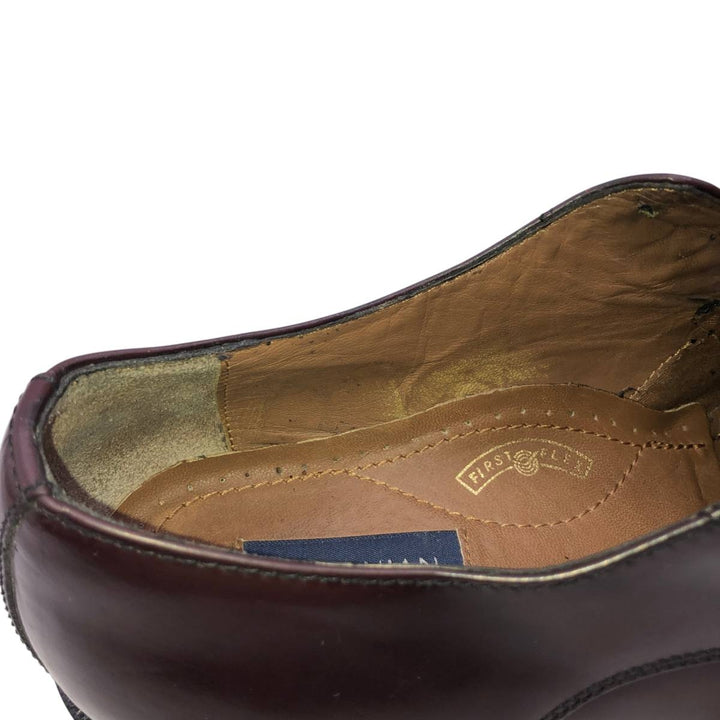 Bostonian Classics Straight Tip Shoes, Size 10M Men's 28.0cm genuine leather red type reddish brown Vintage Second Hand