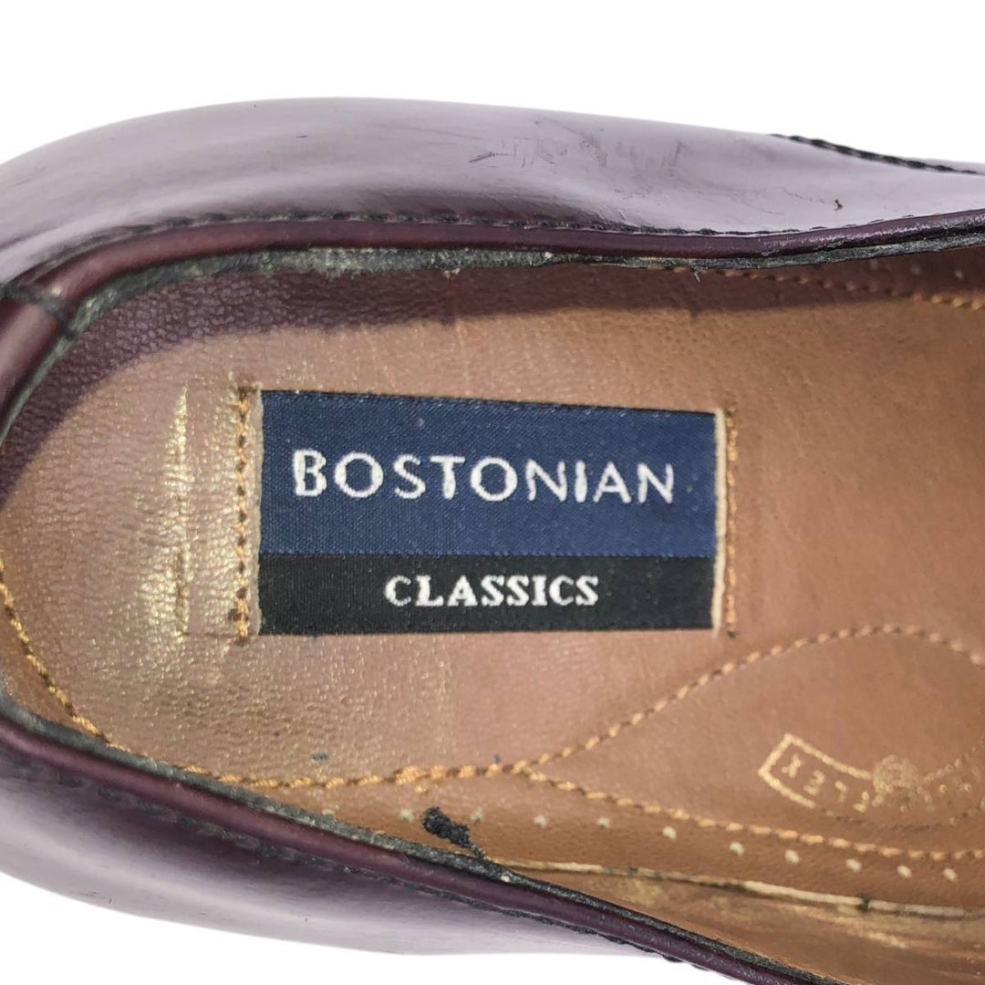 Bostonian Classics Straight Tip Shoes, Size 10M Men's 28.0cm genuine leather red type reddish brown Vintage Second Hand