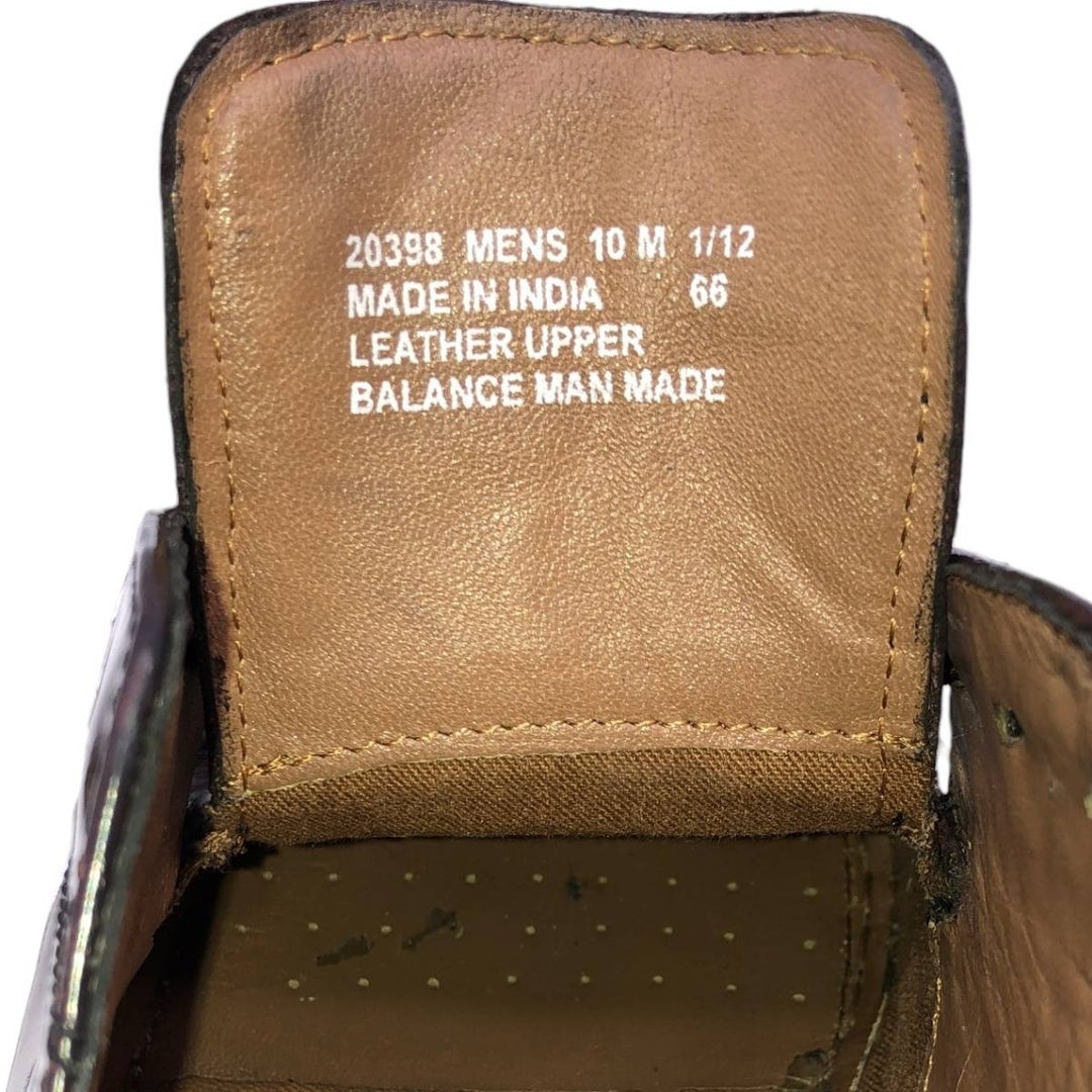 Bostonian Classics Straight Tip Shoes, Size 10M Men's 28.0cm genuine leather red type reddish brown Vintage Second Hand