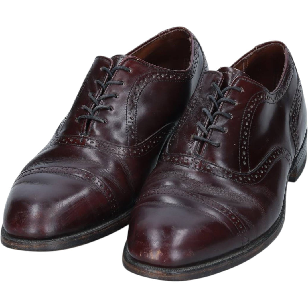 Bostonian straight-tip shoes, size 8 1/2EEE Men's 26.5cm unclear burgundy type Vintage Second Hand