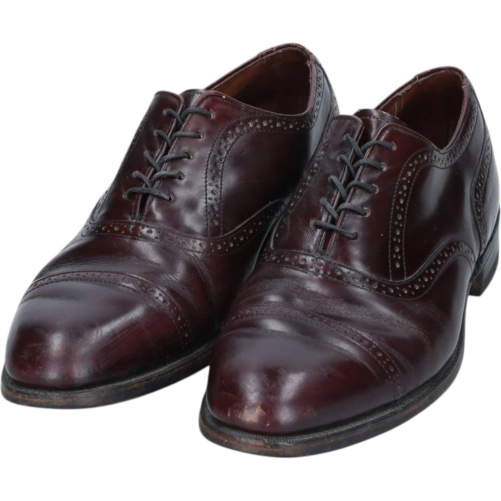 Bostonian straight-tip shoes, size 8 1/2EEE Men's 26.5cm unclear burgundy type Vintage Second Hand