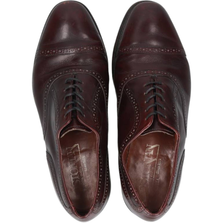 Bostonian straight-tip shoes, size 8 1/2EEE Men's 26.5cm unclear burgundy type Vintage Second Hand
