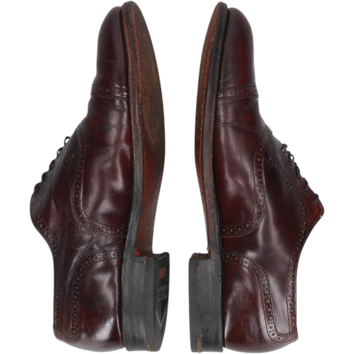 Bostonian straight-tip shoes, size 8 1/2EEE Men's 26.5cm unclear burgundy type Vintage Second Hand