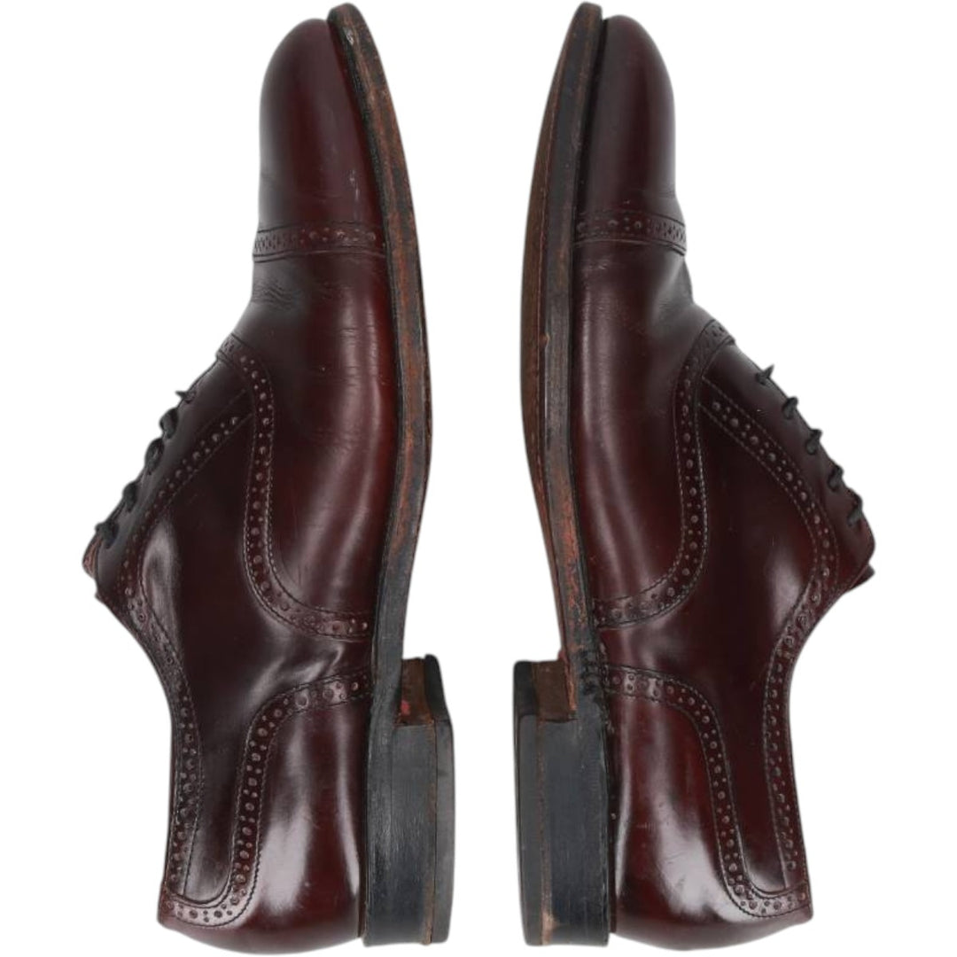 Bostonian straight-tip shoes, size 8 1/2EEE Men's 26.5cm unclear burgundy type Vintage Second Hand