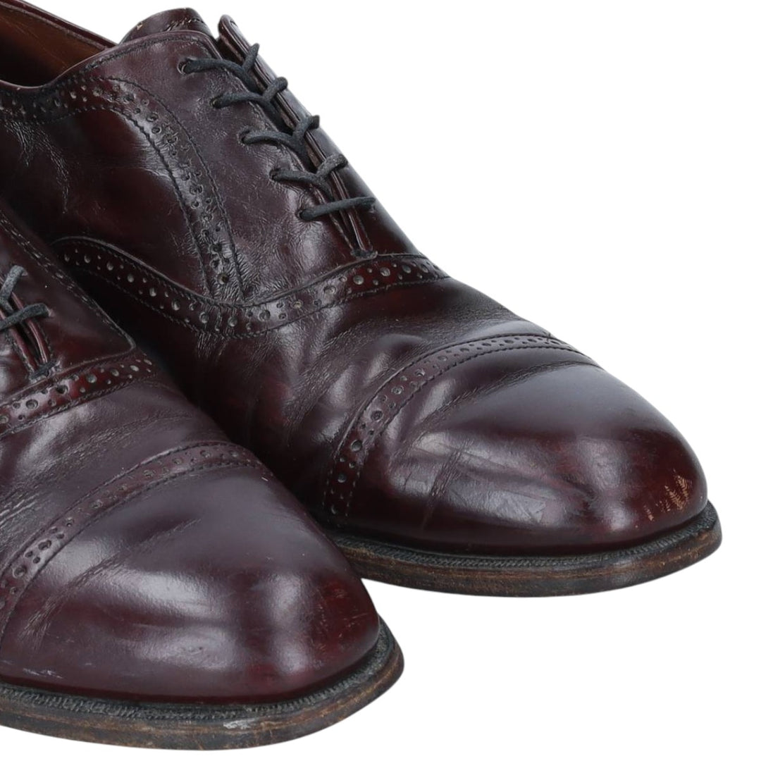 Bostonian straight-tip shoes, size 8 1/2EEE Men's 26.5cm unclear burgundy type Vintage Second Hand