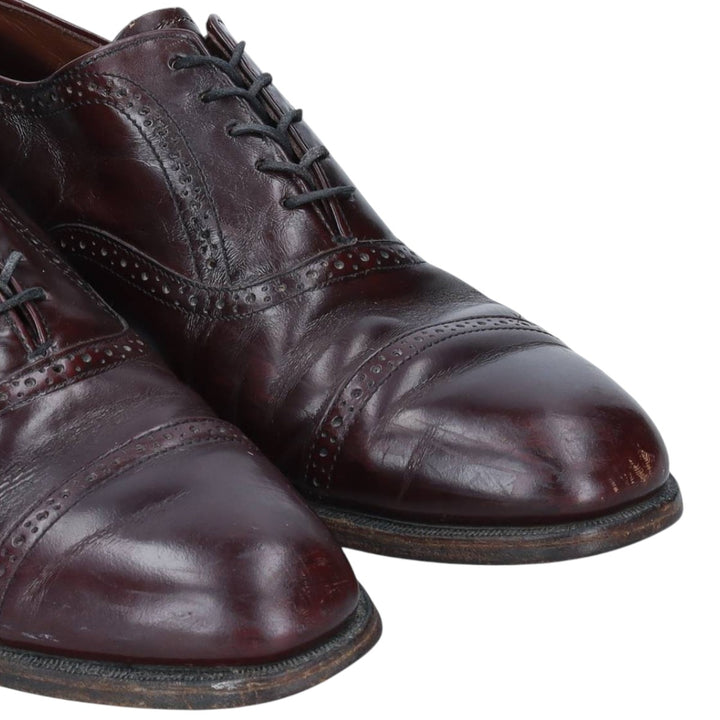 Bostonian straight-tip shoes, size 8 1/2EEE Men's 26.5cm unclear burgundy type Vintage Second Hand