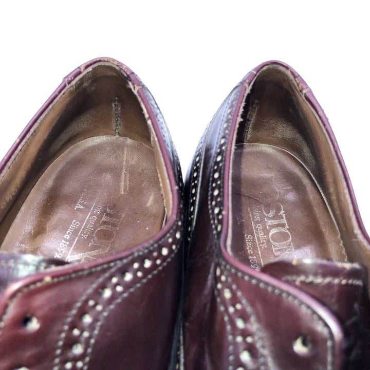 Bostonian straight-tip shoes, size 8 1/2EEE Men's 26.5cm unclear burgundy type Vintage Second Hand