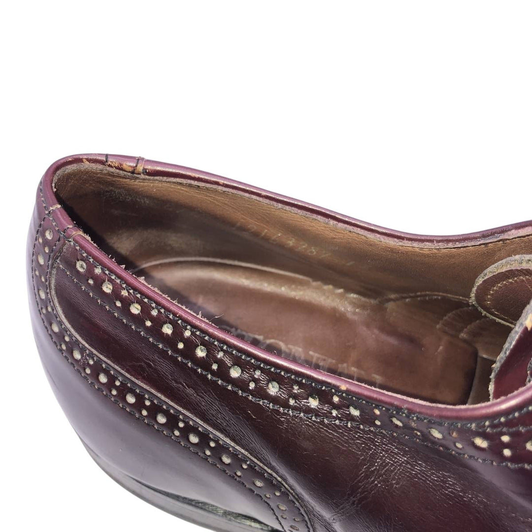 Bostonian straight-tip shoes, size 8 1/2EEE Men's 26.5cm unclear burgundy type Vintage Second Hand