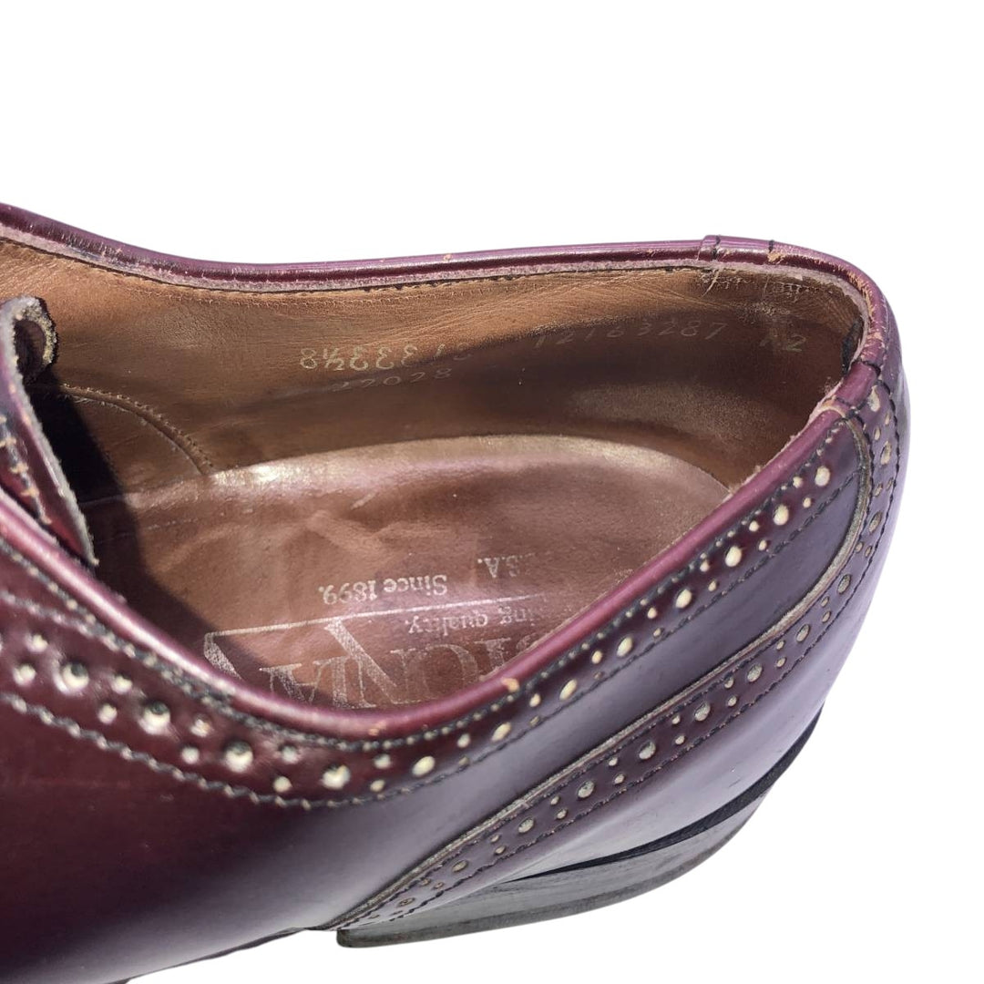 Bostonian straight-tip shoes, size 8 1/2EEE Men's 26.5cm unclear burgundy type Vintage Second Hand