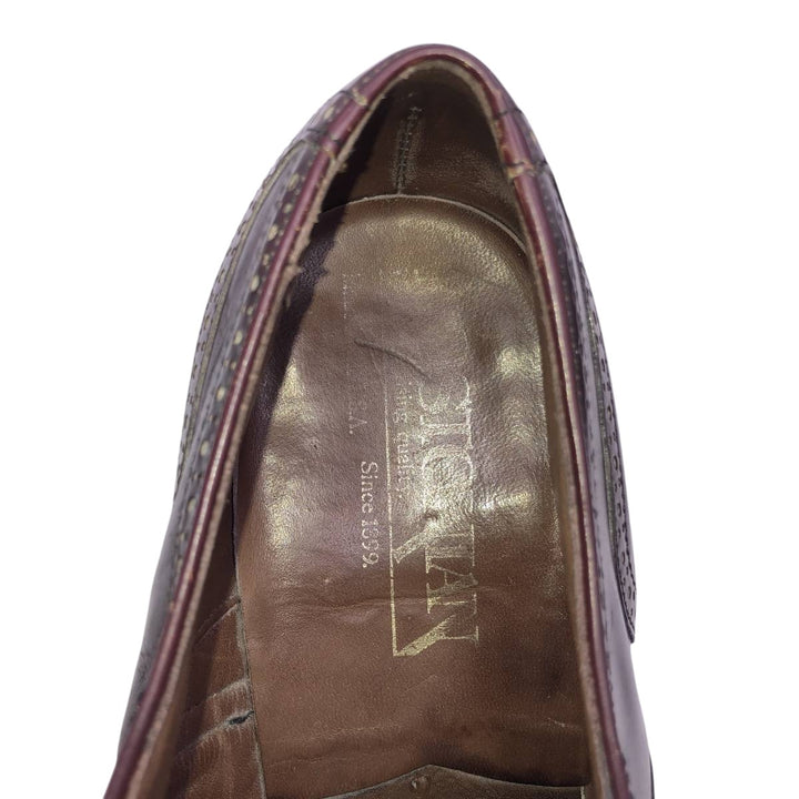 Bostonian straight-tip shoes, size 8 1/2EEE Men's 26.5cm unclear burgundy type Vintage Second Hand
