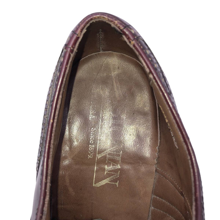 Bostonian straight-tip shoes, size 8 1/2EEE Men's 26.5cm unclear burgundy type Vintage Second Hand