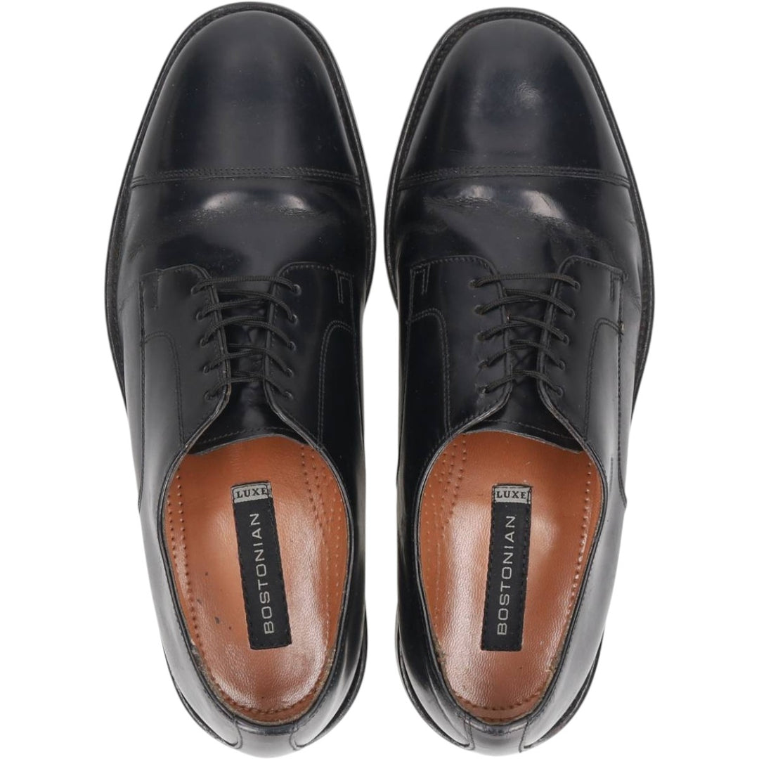 Bostonian straight-tip shoes Men's 26.5cm genuine leather black type Vintage Second Hand