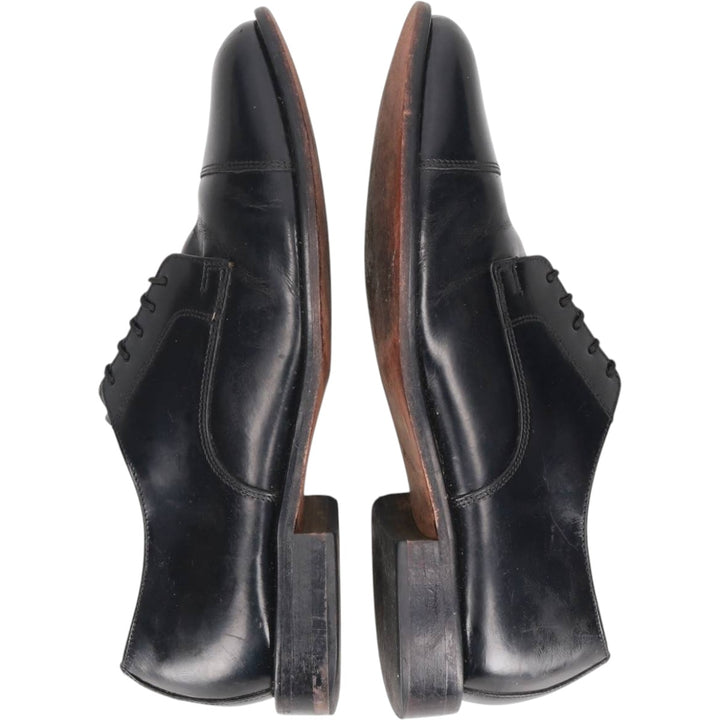 Bostonian straight-tip shoes Men's 26.5cm genuine leather black type Vintage Second Hand