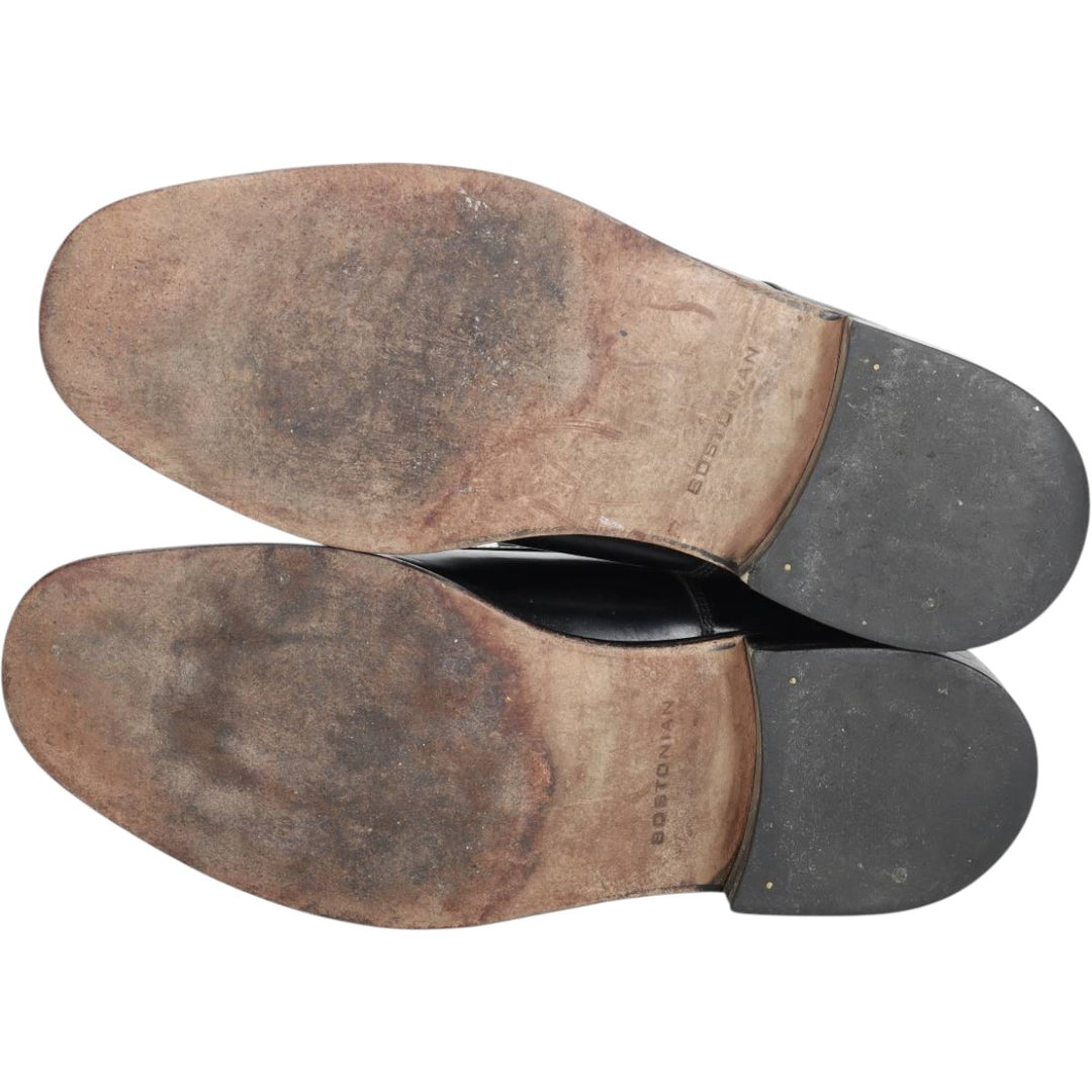 Bostonian straight-tip shoes Men's 26.5cm genuine leather black type Vintage Second Hand