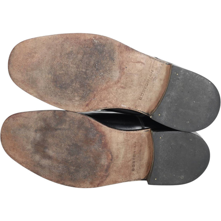 Bostonian straight-tip shoes Men's 26.5cm genuine leather black type Vintage Second Hand