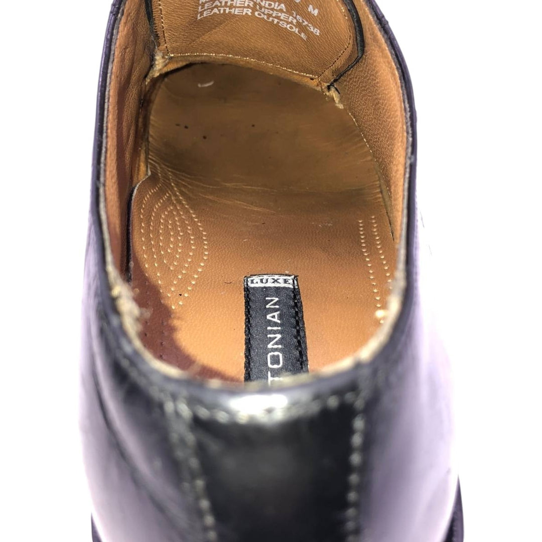 Bostonian straight-tip shoes Men's 26.5cm genuine leather black type Vintage Second Hand
