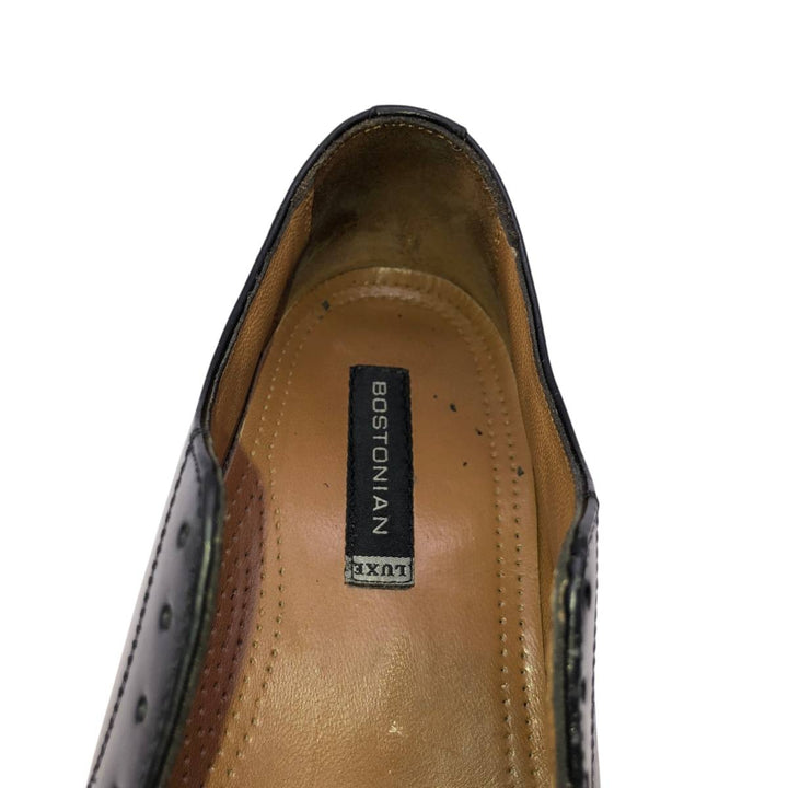Bostonian straight-tip shoes Men's 26.5cm genuine leather black type Vintage Second Hand