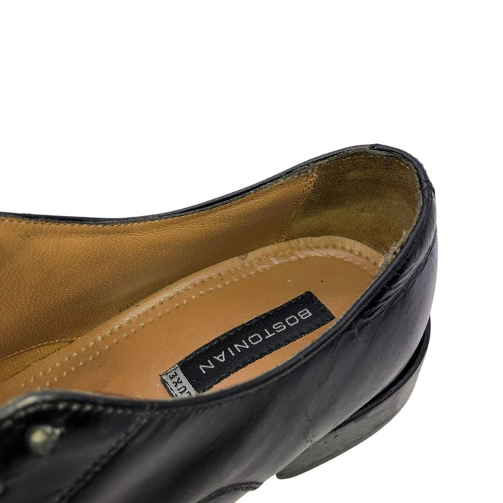 Bostonian straight-tip shoes Men's 26.5cm genuine leather black type Vintage Second Hand
