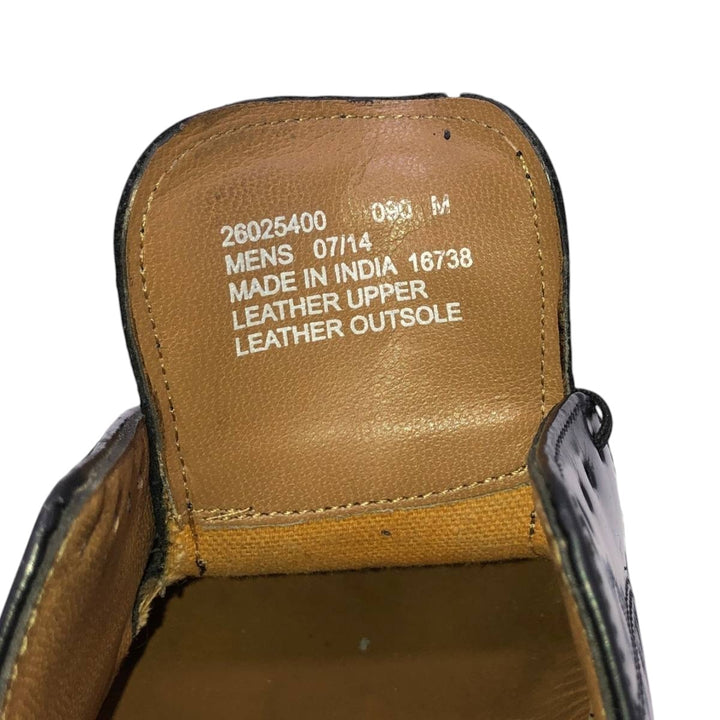 Bostonian straight-tip shoes Men's 26.5cm genuine leather black type Vintage Second Hand