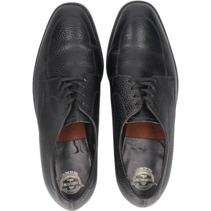 Florsheim U-tip shoes, size 9 1/2D Men's 27.5cm unclear black type Vintage Second Hand