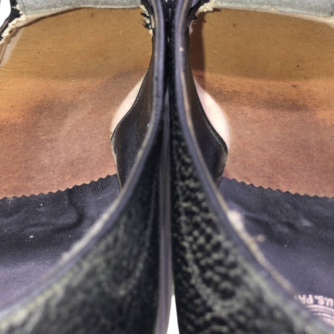 Florsheim U-tip shoes, size 9 1/2D Men's 27.5cm unclear black type Vintage Second Hand