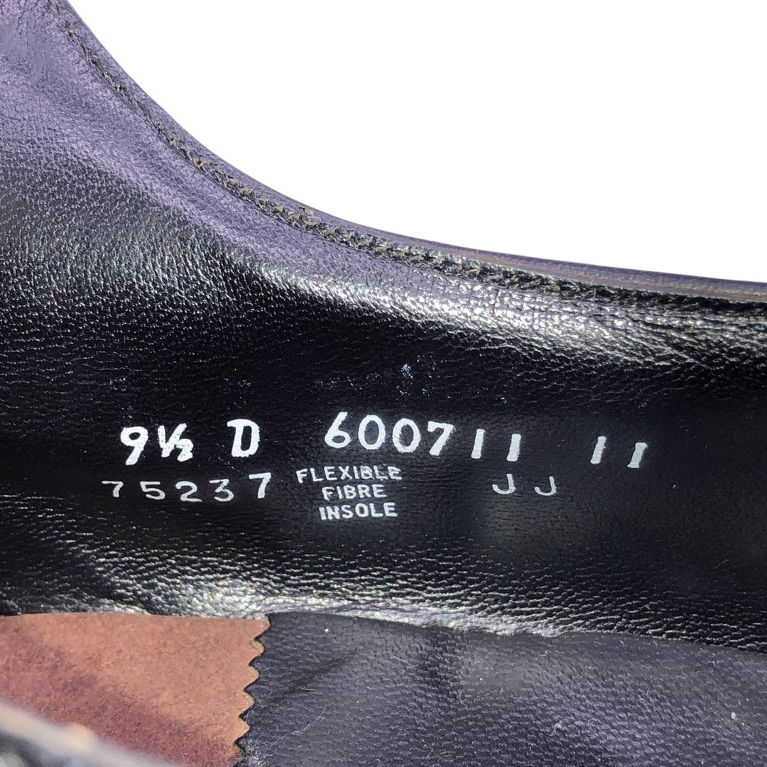 Florsheim U-tip shoes, size 9 1/2D Men's 27.5cm unclear black type Vintage Second Hand