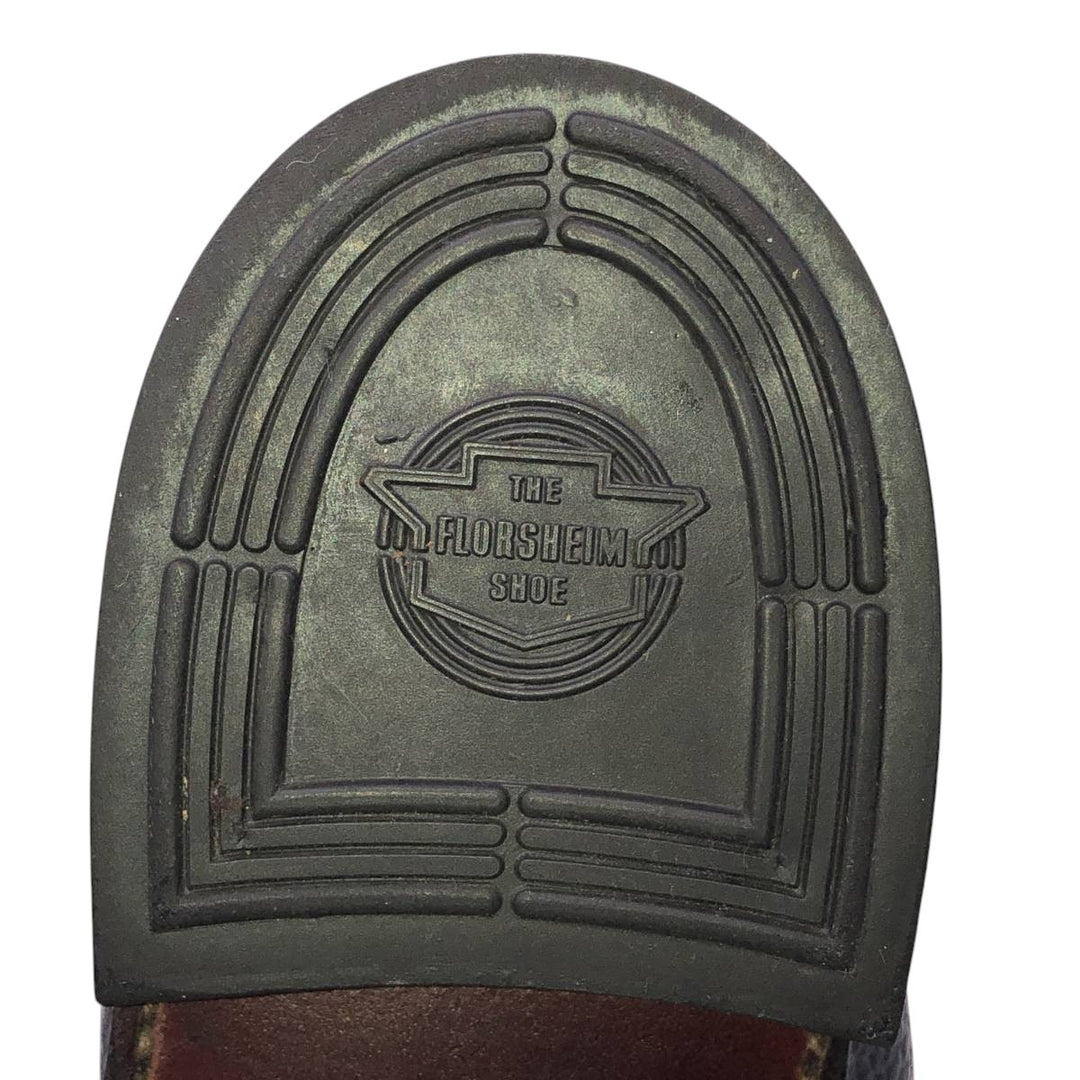 Florsheim U-tip shoes, size 9 1/2D Men's 27.5cm unclear black type Vintage Second Hand