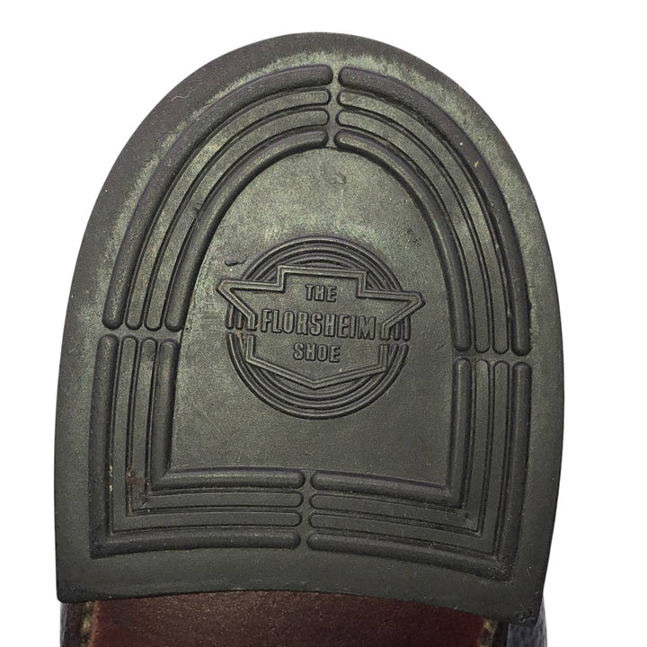 Florsheim U-tip shoes, size 9 1/2D Men's 27.5cm unclear black type Vintage Second Hand