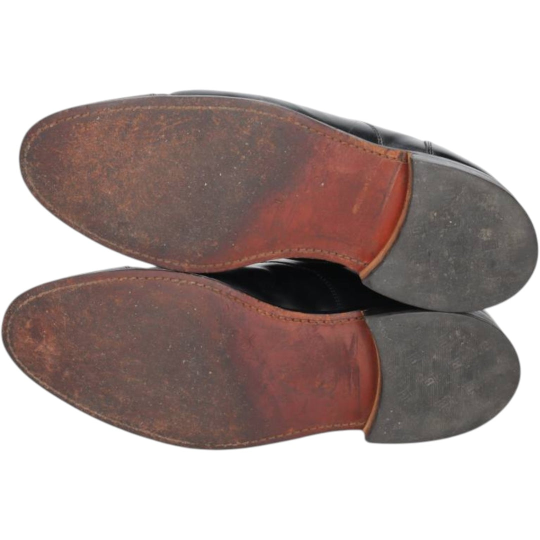 Bostonian Straight Tip Shoes, Made in USA, Size 10D Men's 28.0cm genuine leather black type Vintage Second Hand