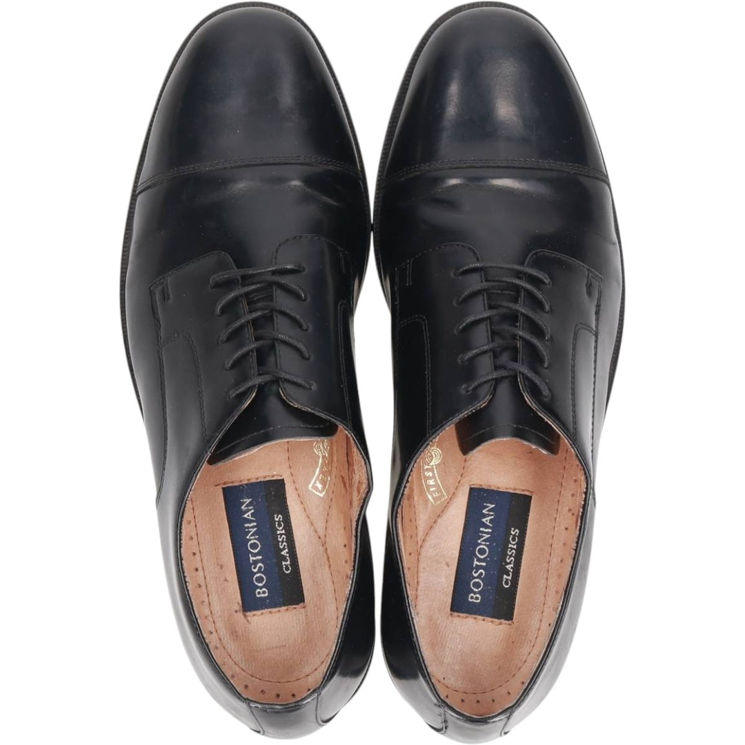 Bostonian Classics Straight Tip Shoes, Size 8 1/2M Men's 26.5cm genuine leather black type Vintage Second Hand
