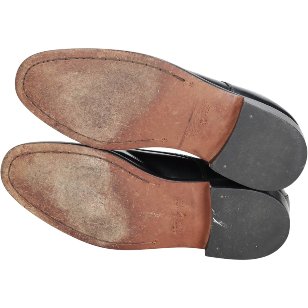Bostonian Classics Straight Tip Shoes, Size 8 1/2M Men's 26.5cm genuine leather black type Vintage Second Hand