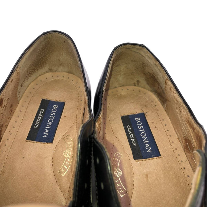 Bostonian Classics Straight Tip Shoes, Size 8 1/2M Men's 26.5cm genuine leather black type Vintage Second Hand