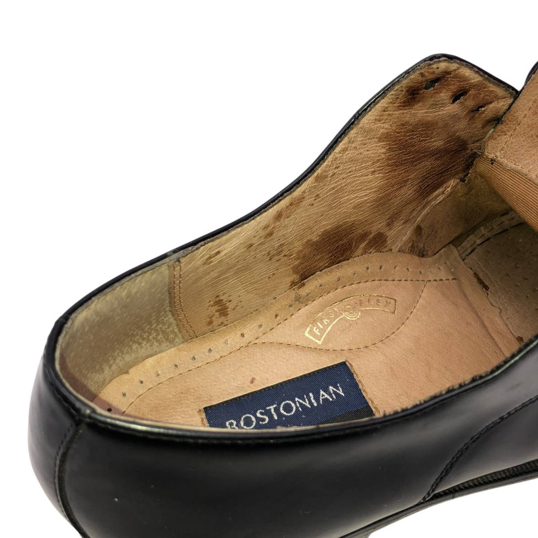 Bostonian Classics Straight Tip Shoes, Size 8 1/2M Men's 26.5cm genuine leather black type Vintage Second Hand