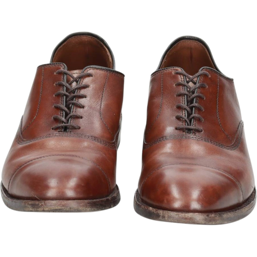 Allen Edmonds Park Avenue Straight Tip Shoes, Made in USA, Size 8 1/2E Men's 26.5cm genuine leather brown type Vintage Second Hand