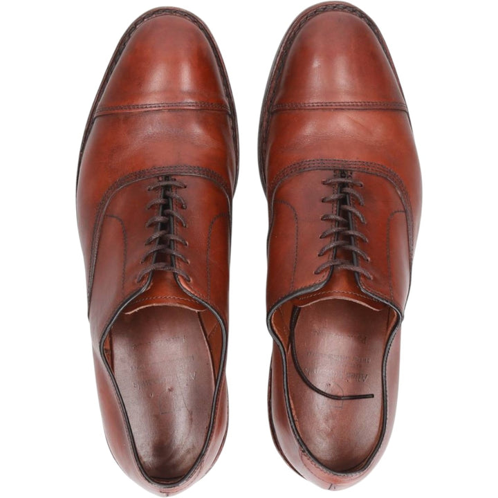 Allen Edmonds Park Avenue Straight Tip Shoes, Made in USA, Size 8 1/2E Men's 26.5cm genuine leather brown type Vintage Second Hand