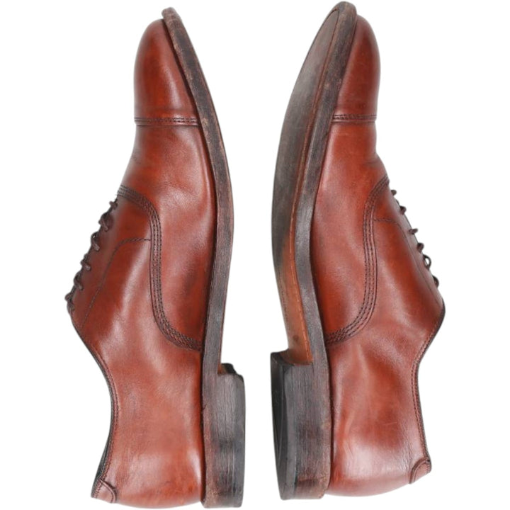 Allen Edmonds Park Avenue Straight Tip Shoes, Made in USA, Size 8 1/2E Men's 26.5cm genuine leather brown type Vintage Second Hand