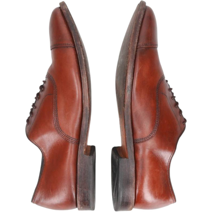 Allen Edmonds Park Avenue Straight Tip Shoes, Made in USA, Size 8 1/2E Men's 26.5cm genuine leather brown type Vintage Second Hand