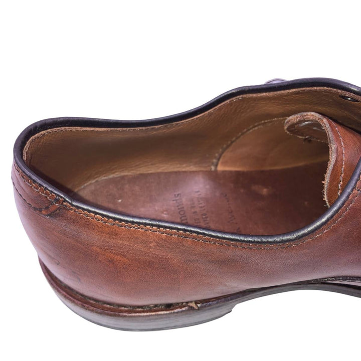 Allen Edmonds Park Avenue Straight Tip Shoes, Made in USA, Size 8 1/2E Men's 26.5cm genuine leather brown type Vintage Second Hand