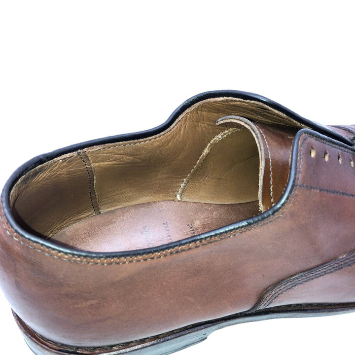 Allen Edmonds Park Avenue Straight Tip Shoes, Made in USA, Size 8 1/2E Men's 26.5cm genuine leather brown type Vintage Second Hand
