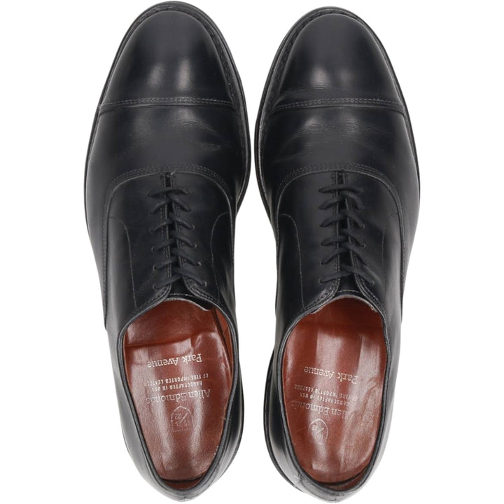 Allen Edmonds Park Avenue Straight Tip Shoes, Made in USA, Size 8 1/2 E Men's 26.5cm genuine leather black type Vintage Second Hand