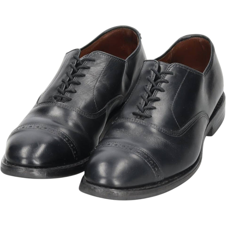 Allen Edmonds Fifth Avenue Straight Tip Shoes, Size 8 1/2E Men's 26.5cm unclear black type Vintage Second Hand