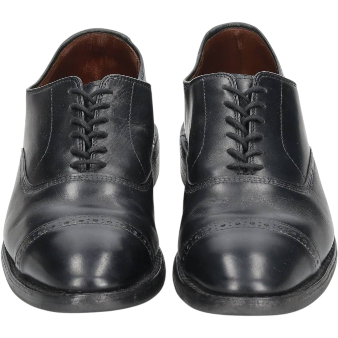Allen Edmonds Fifth Avenue Straight Tip Shoes, Size 8 1/2E Men's 26.5cm unclear black type Vintage Second Hand
