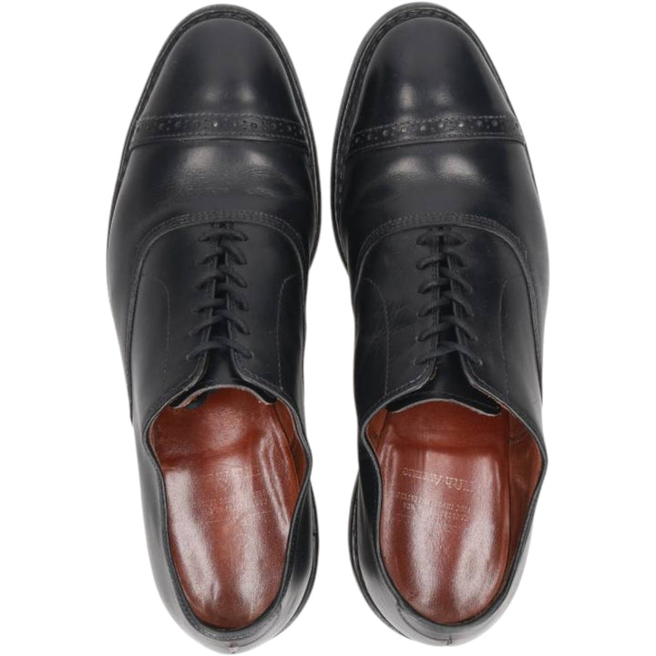 Allen Edmonds Fifth Avenue Straight Tip Shoes, Size 8 1/2E Men's 26.5cm unclear black type Vintage Second Hand