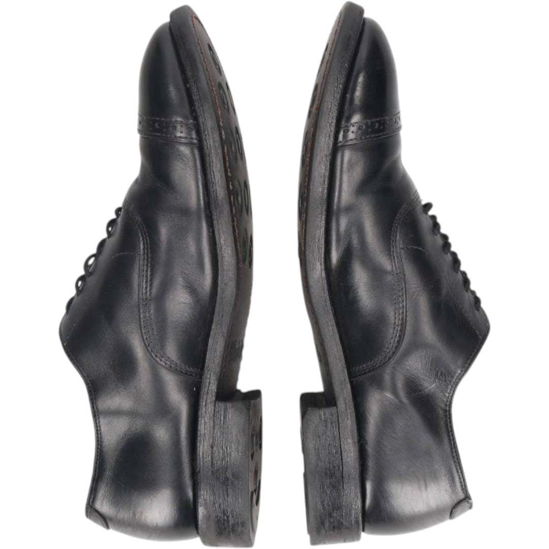 Allen Edmonds Fifth Avenue Straight Tip Shoes, Size 8 1/2E Men's 26.5cm unclear black type Vintage Second Hand